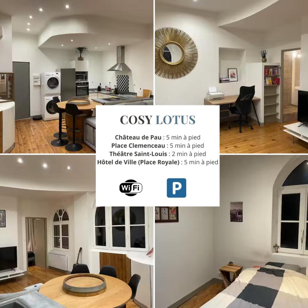 Cosy Lotus 1Ch - Place Verdun & Parking 波城 外观 照片